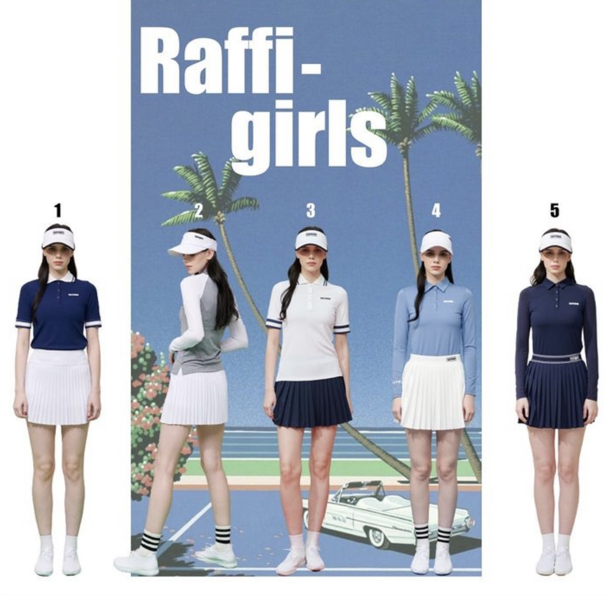 女【現貨】7折起/正韓球衣/韓版球衣/時尚設計師Raffiuro golf品牌/春天款線條領彈性長衫(白色)/#WM112150