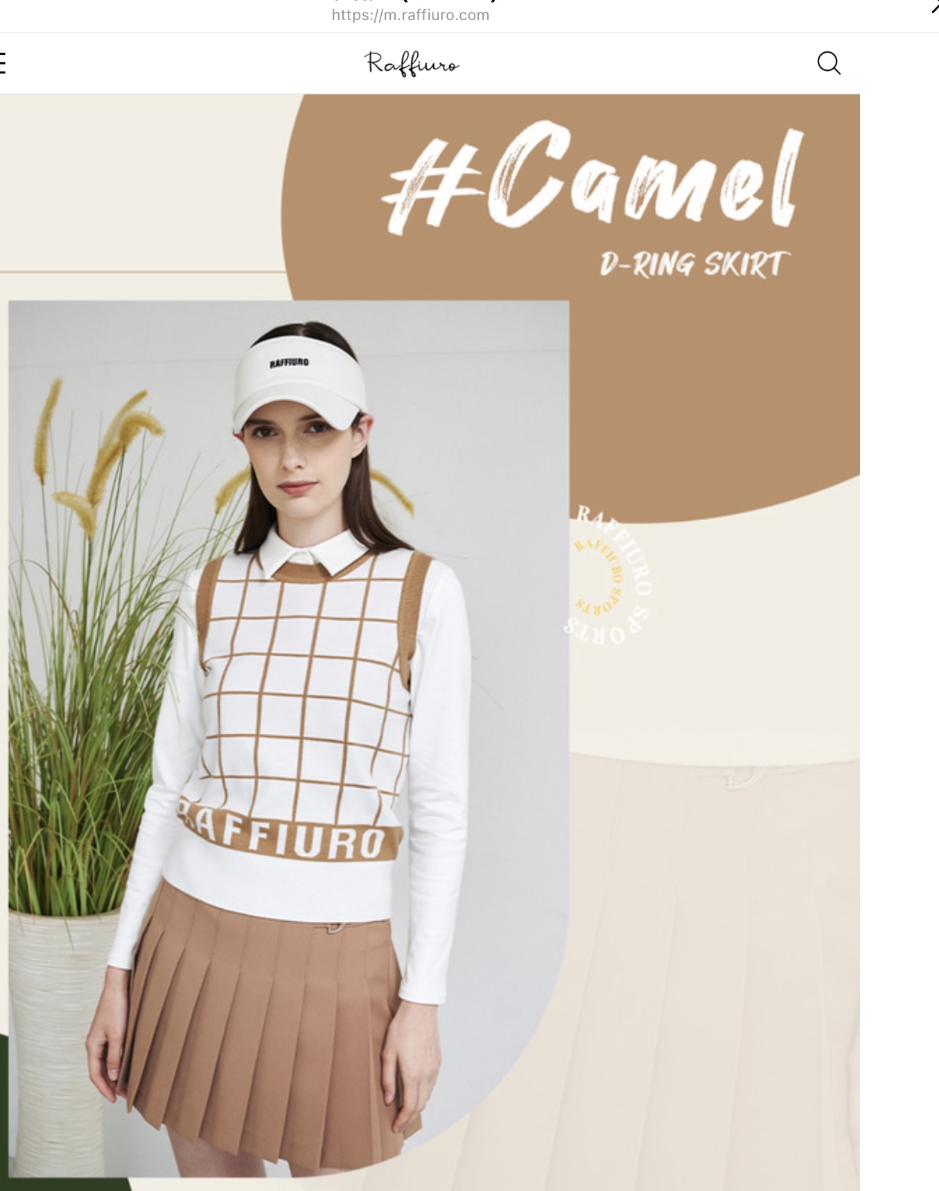 女【現貨】7折起/正韓球衣/韓版球衣/時尚設計師Raffiuro golf品牌/春天款彈性腰圍百摺裙褲/#WM112155