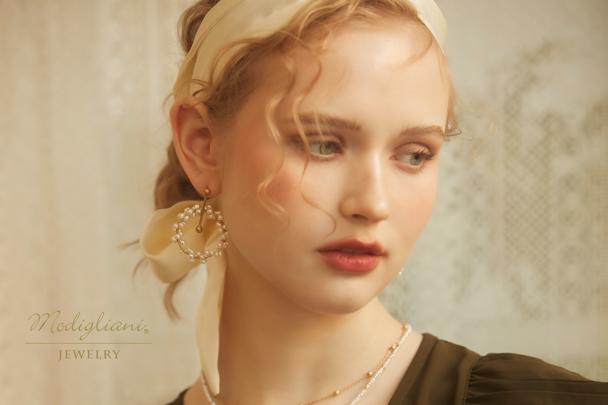 黃銅飾品,黃銅,氣質,天然珍珠,耳環,花圈