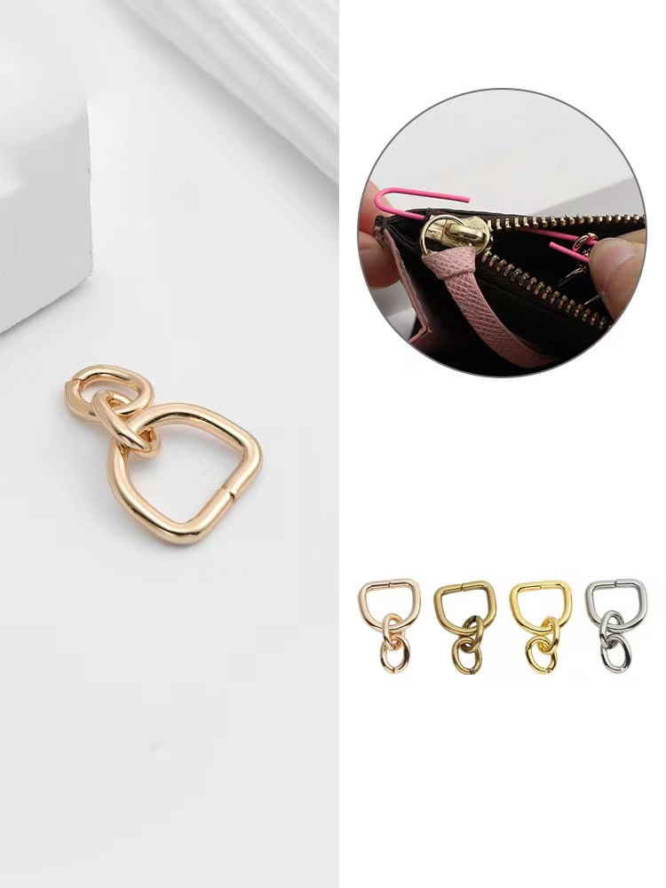 豆豆錢包不傷包D扣斜挎包鏈條掛鈎