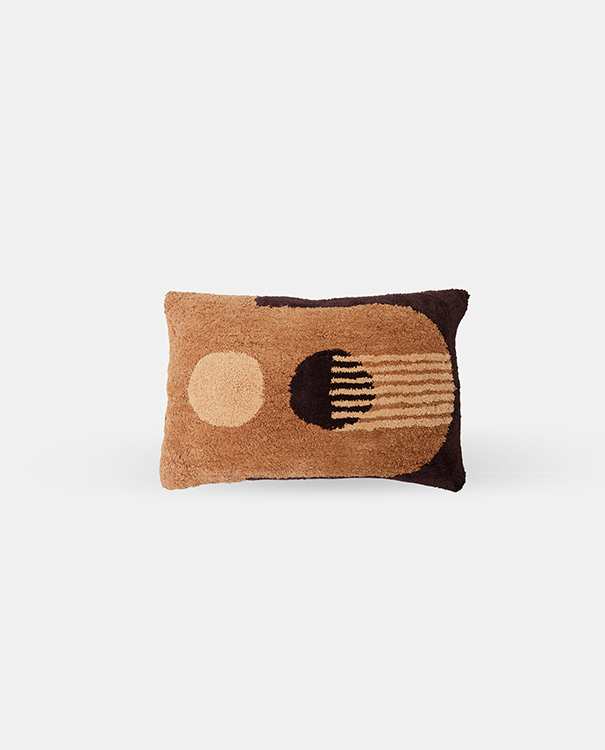 Tufted Graphic Cushion Bark 幾何簇絨靠枕