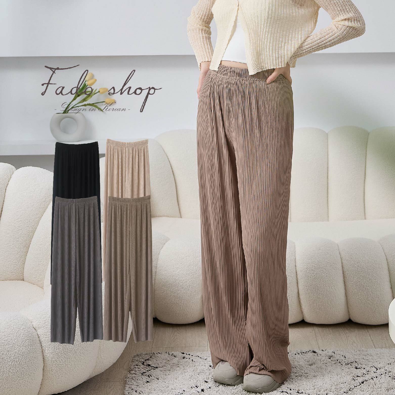 法朵Fado shop｜冰感壓摺抖抖褲 273B005 四色