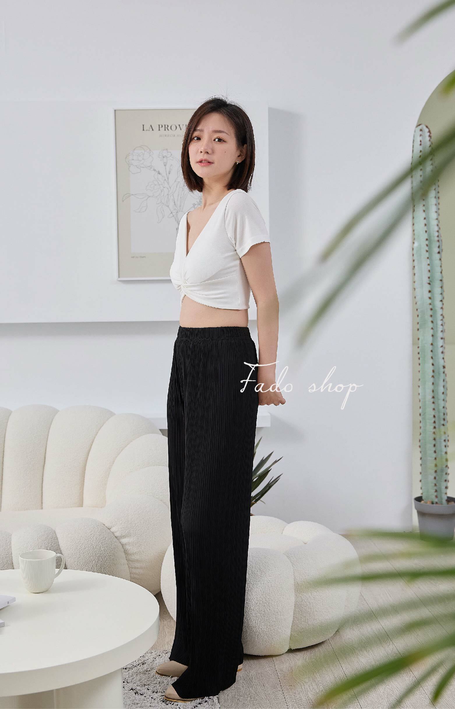 法朵Fado shop｜冰感壓摺抖抖褲 273B005 四色