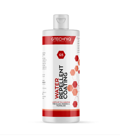 GTechniq G5 Water Repellent Coating for Glass and Perspex, 100ml