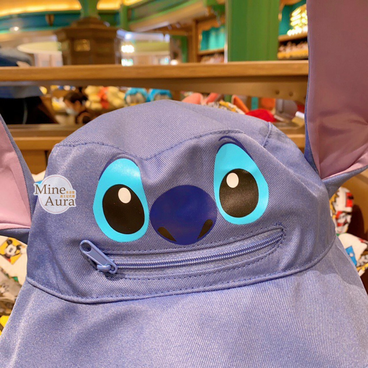 史迪奇 立體耳朵 造型 兒童 漁夫帽 帽子 -上海迪士尼樂園