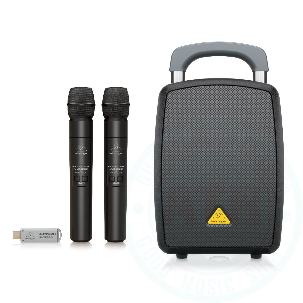 Behringer Behringer MPA40BT-Pro 充電型 藍芽PA音響(8吋,40W)(支)+1對2無線Mic套組 — 三峽錄音 / 音響｜YA! 玩音樂