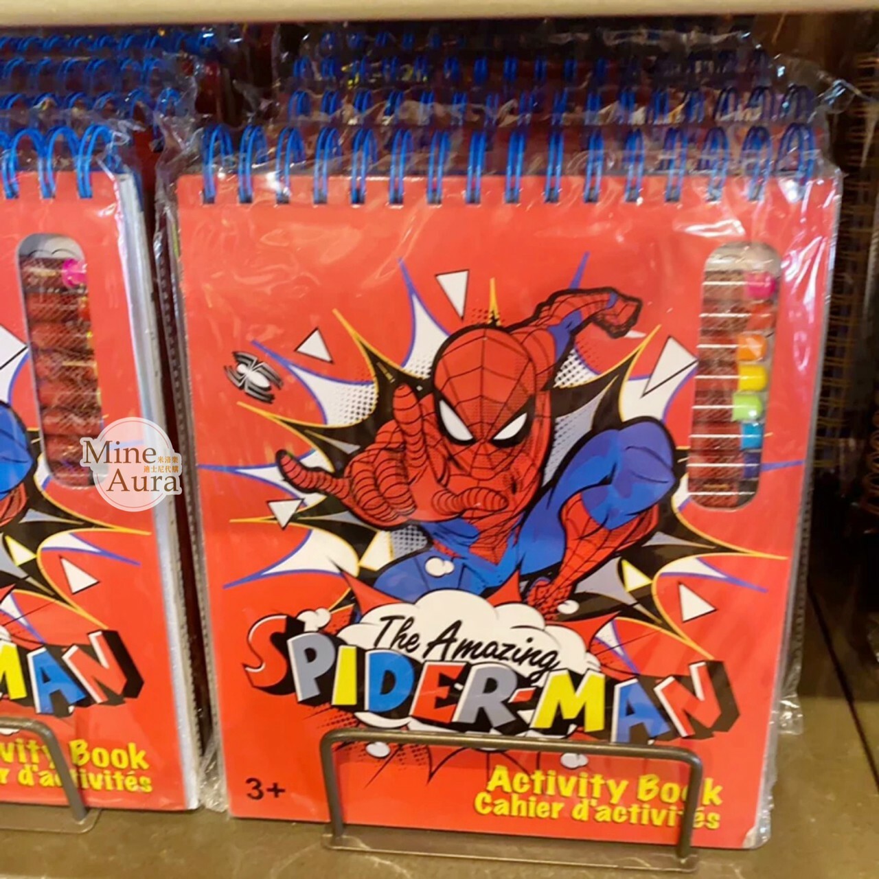 蜘蛛人 Spider-Man 色筆+彩繪本組 線圈 填色本 漫威 Marvel -上海迪士尼樂園