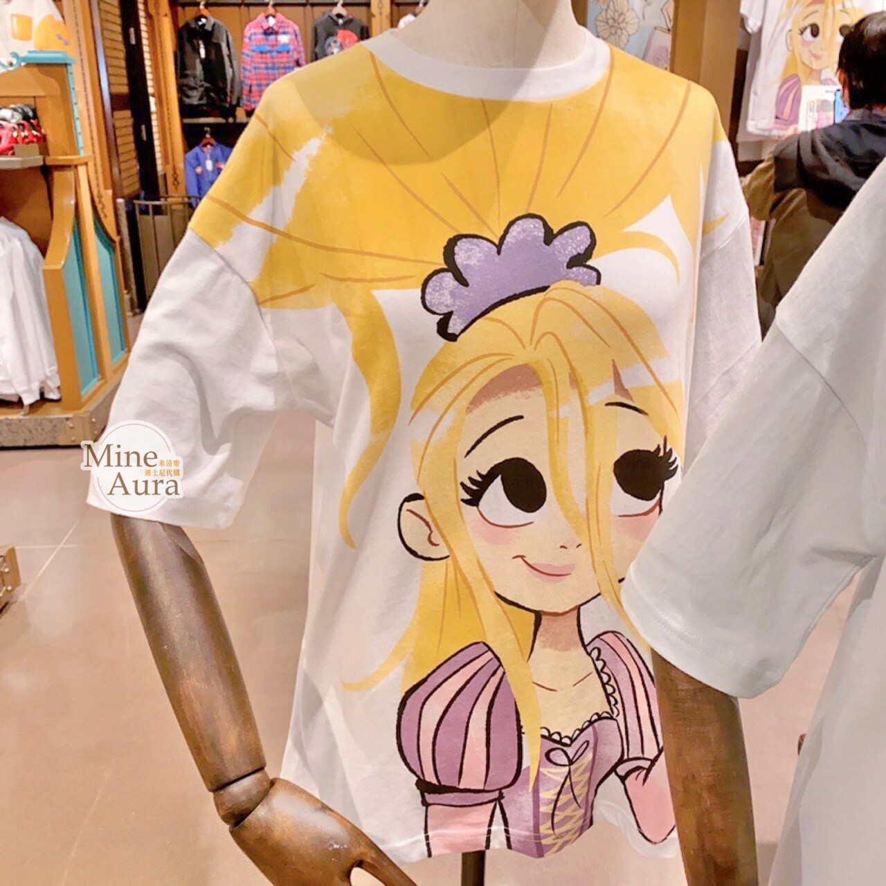 長髮公主 樂佩 Rapunzel 繪畫風 圖案 上衣 短T 魔髮奇緣 Tangled -上海迪士尼樂園