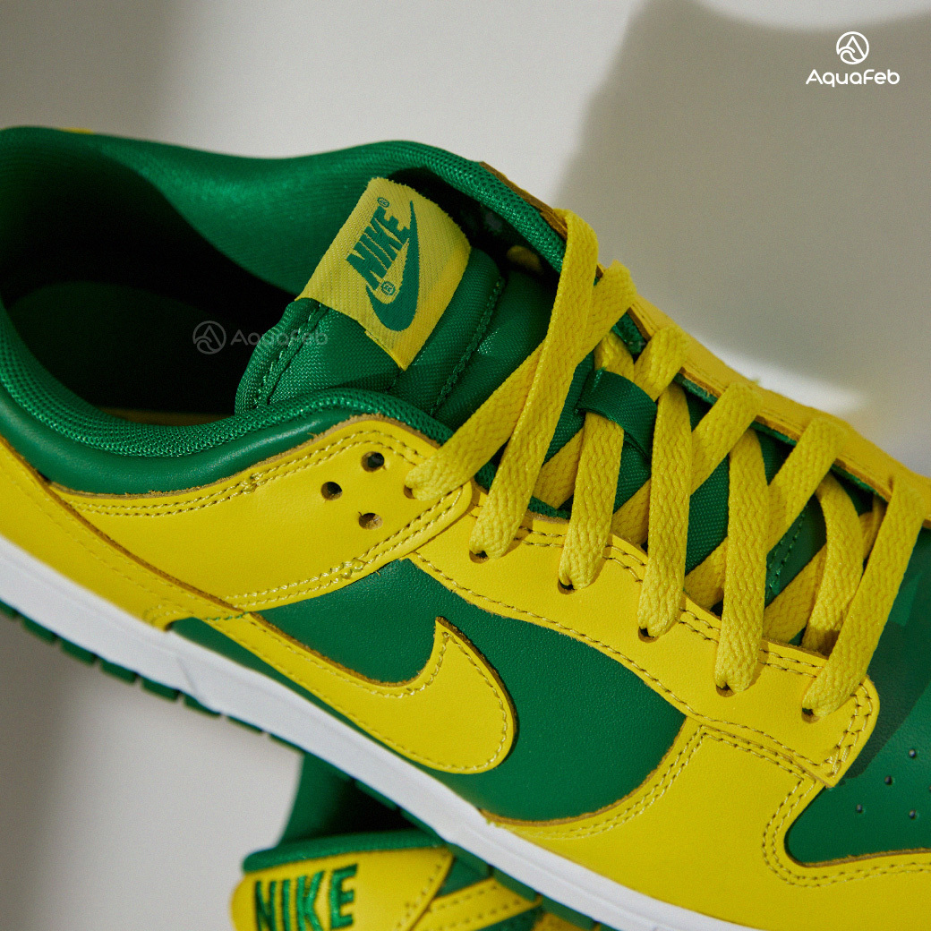 Nike Dunk Low Reverse Brazil 男黃綠巴西限定經典休閒鞋DV083...