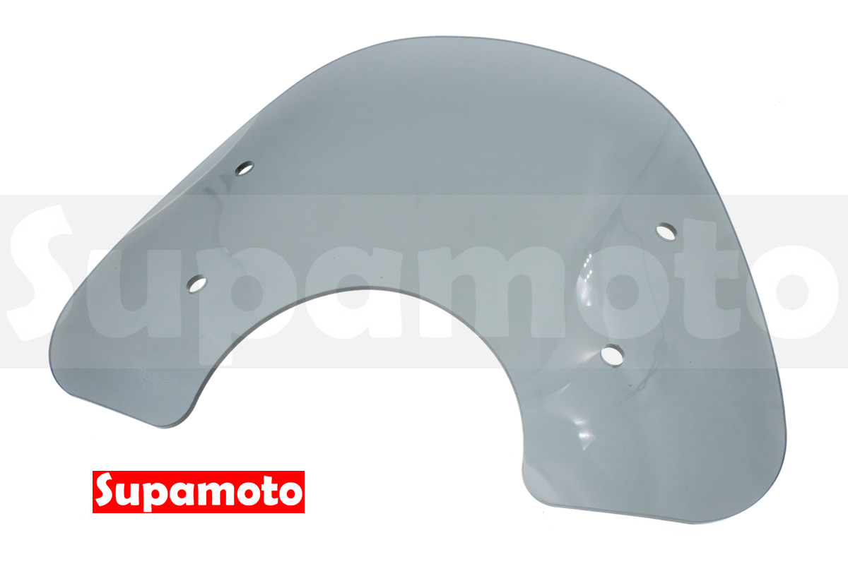 -Supamoto- 通用擋風鏡—33淺黑 (風鏡/復古/整流罩/檔車/街車/CT125/CB350/機車改裝)