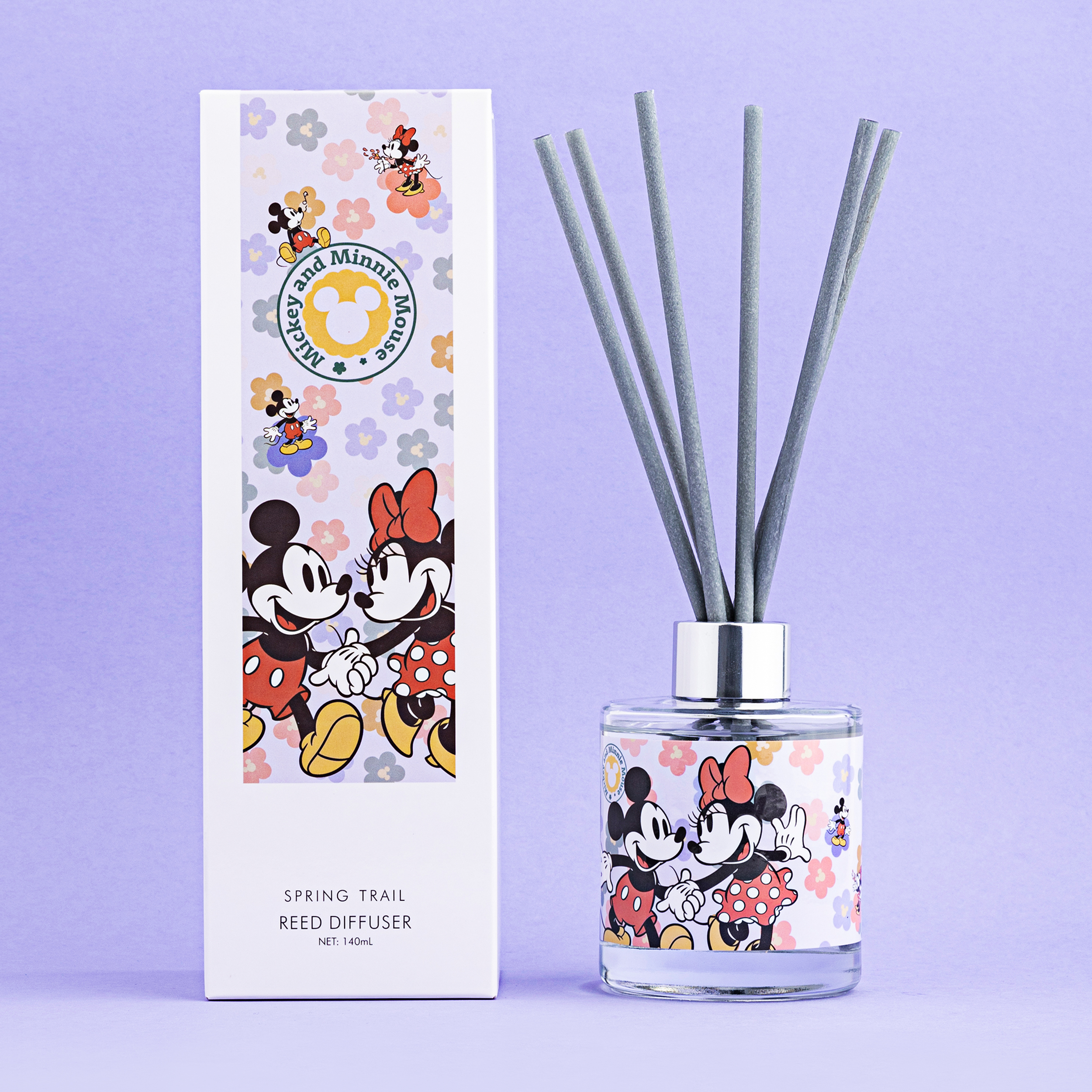 迪士尼  - 米奇與米妮 (春徑) 室內香薰連藤枝 140ml