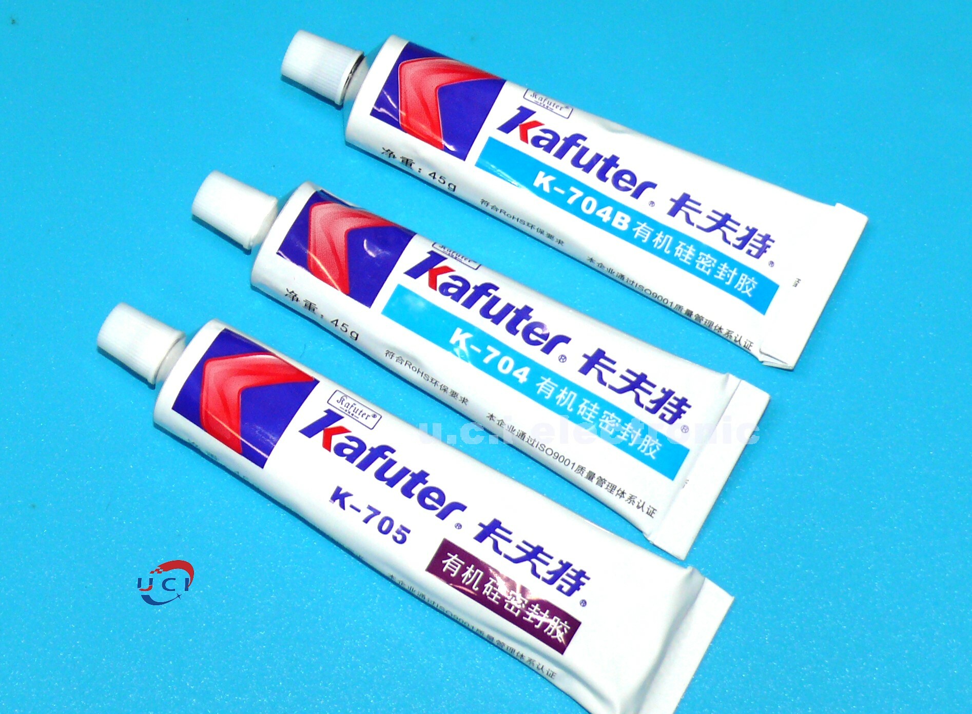 【UCI電子】(中) 卡夫特704密封膠 絕緣膠 矽橡膠黑色強力耐高溫電子元件固定防水絕緣強力 45g