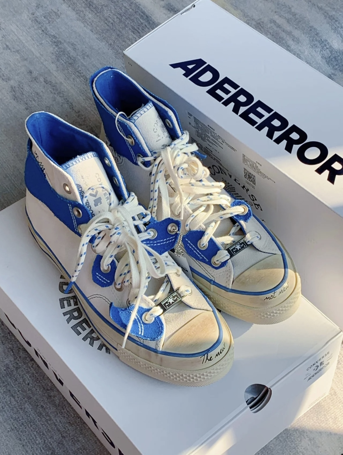 ADER ERROR x Converse Chuck Taylor All Star 1970s 米白藍拼接