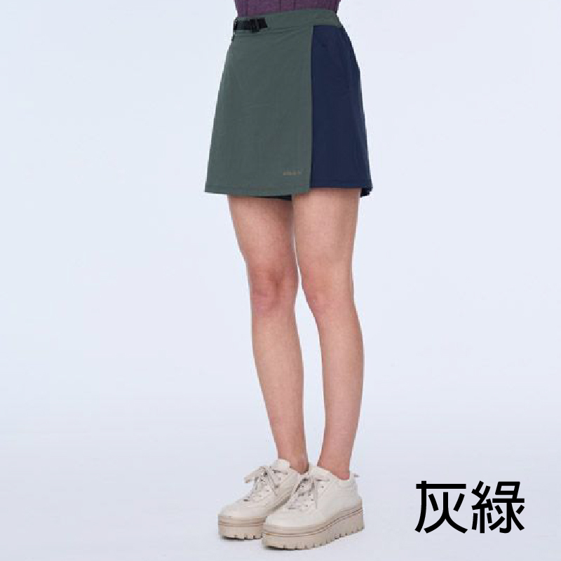Wildland 荒野 彈性抗UV防潑拼接褲裙 女款 (2色) 登山/露營/出國/休閒/旅遊/健行/露營 20W01343