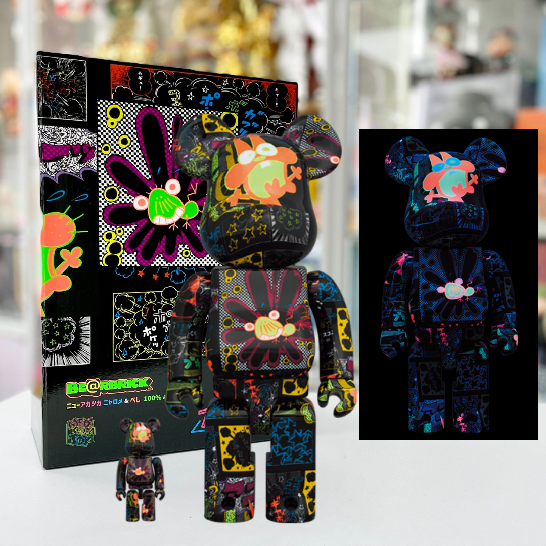 100%+400% BE@RBRICK  ニューアカツカ ニャロメ＆べし