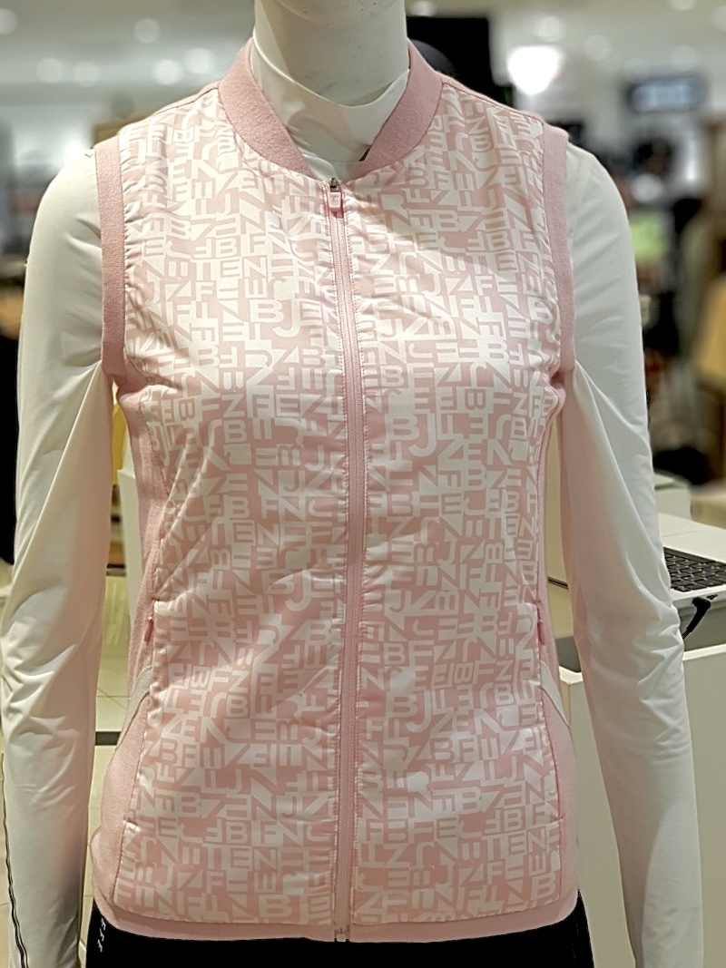 女 【現貨】3折起 /正韓國高球衣/韓風球衣/時尚知名品牌/Benjefe golf/秋冬款毛呢彈性拉鏈背心#MW112172