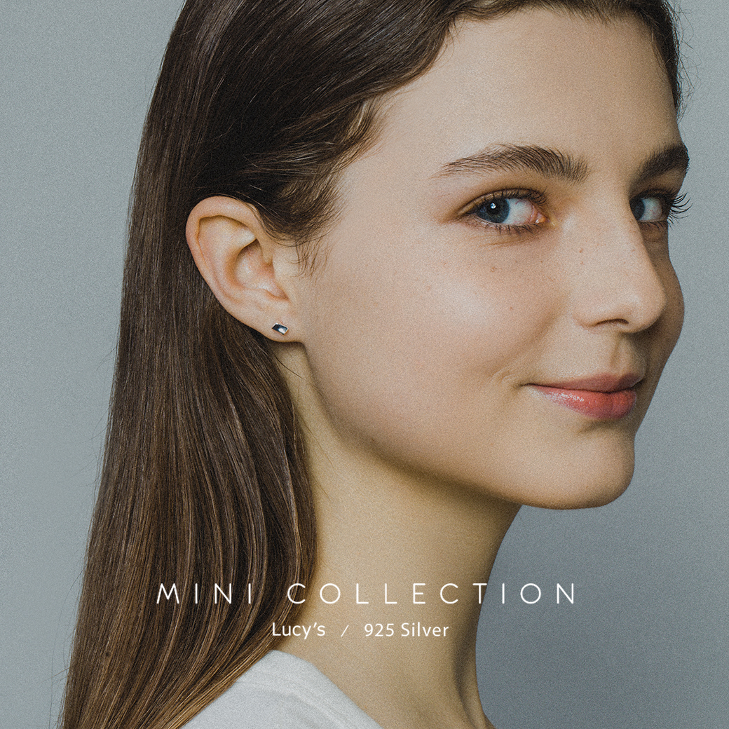 925純銀〔輕銀系列〕銀磚 耳環 (105630)