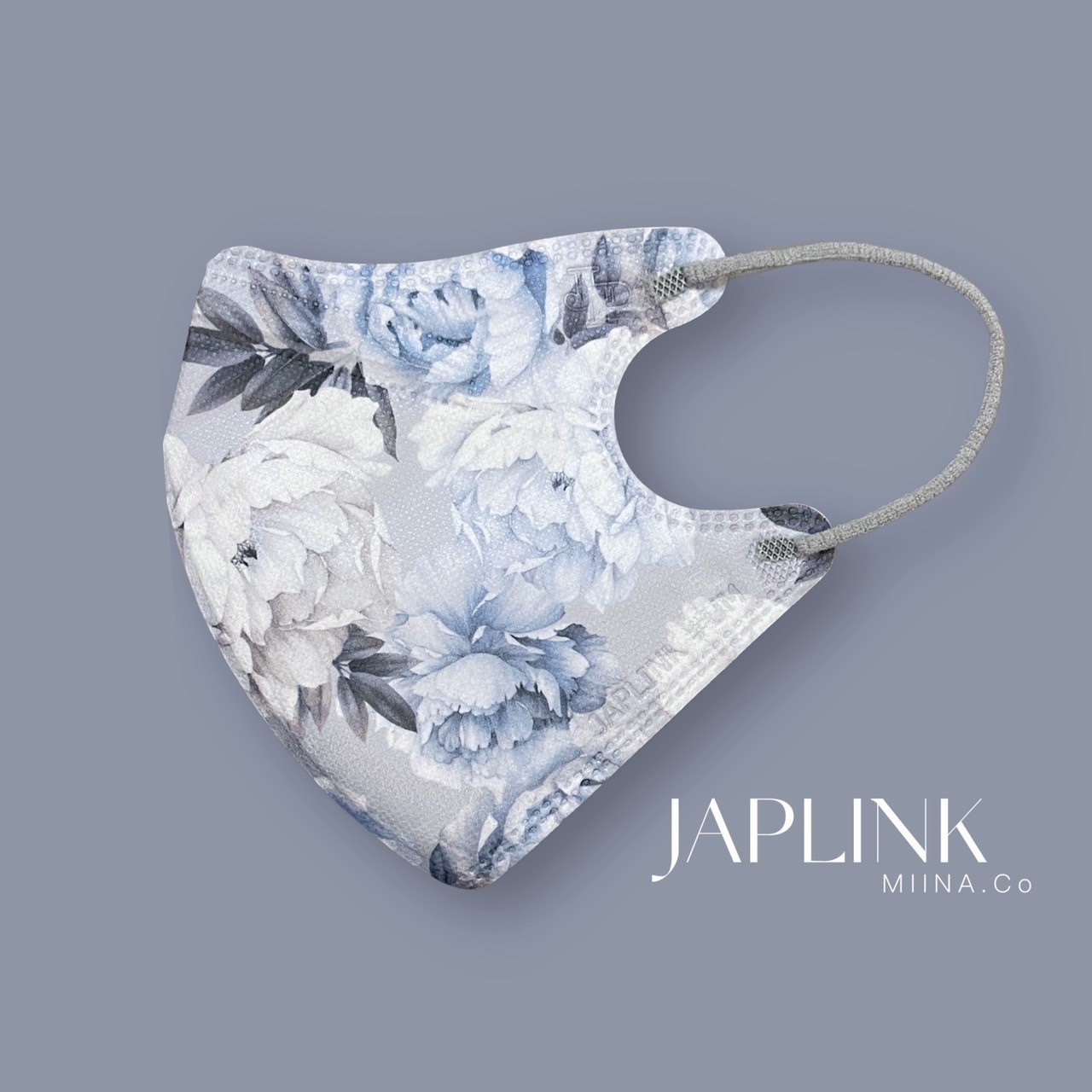 JAPLINK MASK 立體口罩【 HEPA 設計款 】風藍芍藥