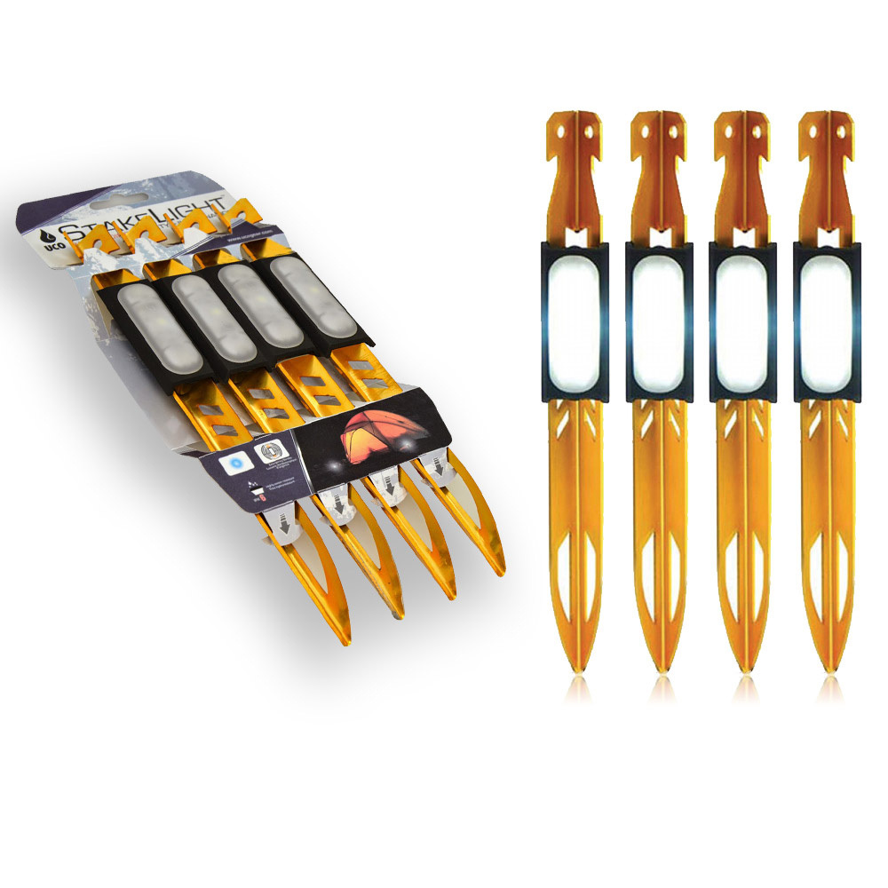 美國UCO STAKELIGHT 露營 LED營釘燈：4支裝 白光