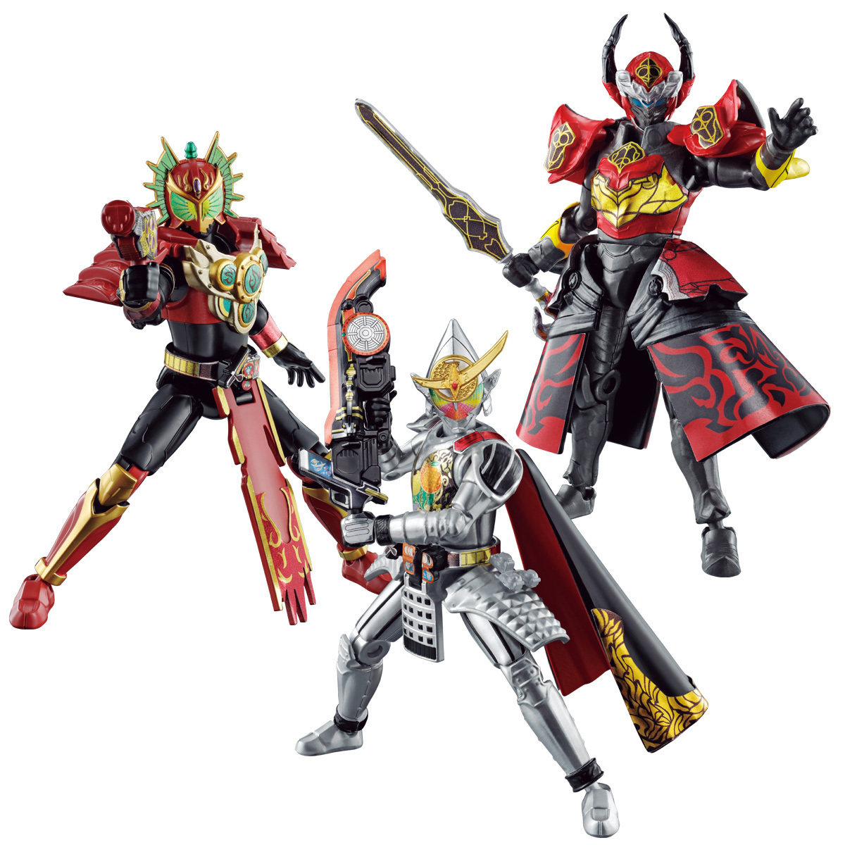BANDAI 代理版 盒玩 掌動 SO-DO CHRONICLE 假面騎士 鎧武 3 套組