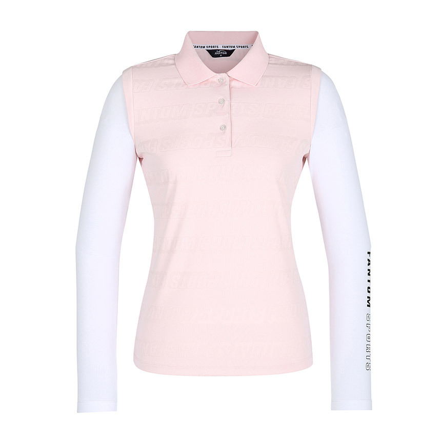 女 【現貨】5折起/韓風高球衣/正韓高球衣/FanTom Golf品牌/夏天款 涼感印花立體設計長衫/#MW112205,MW112206