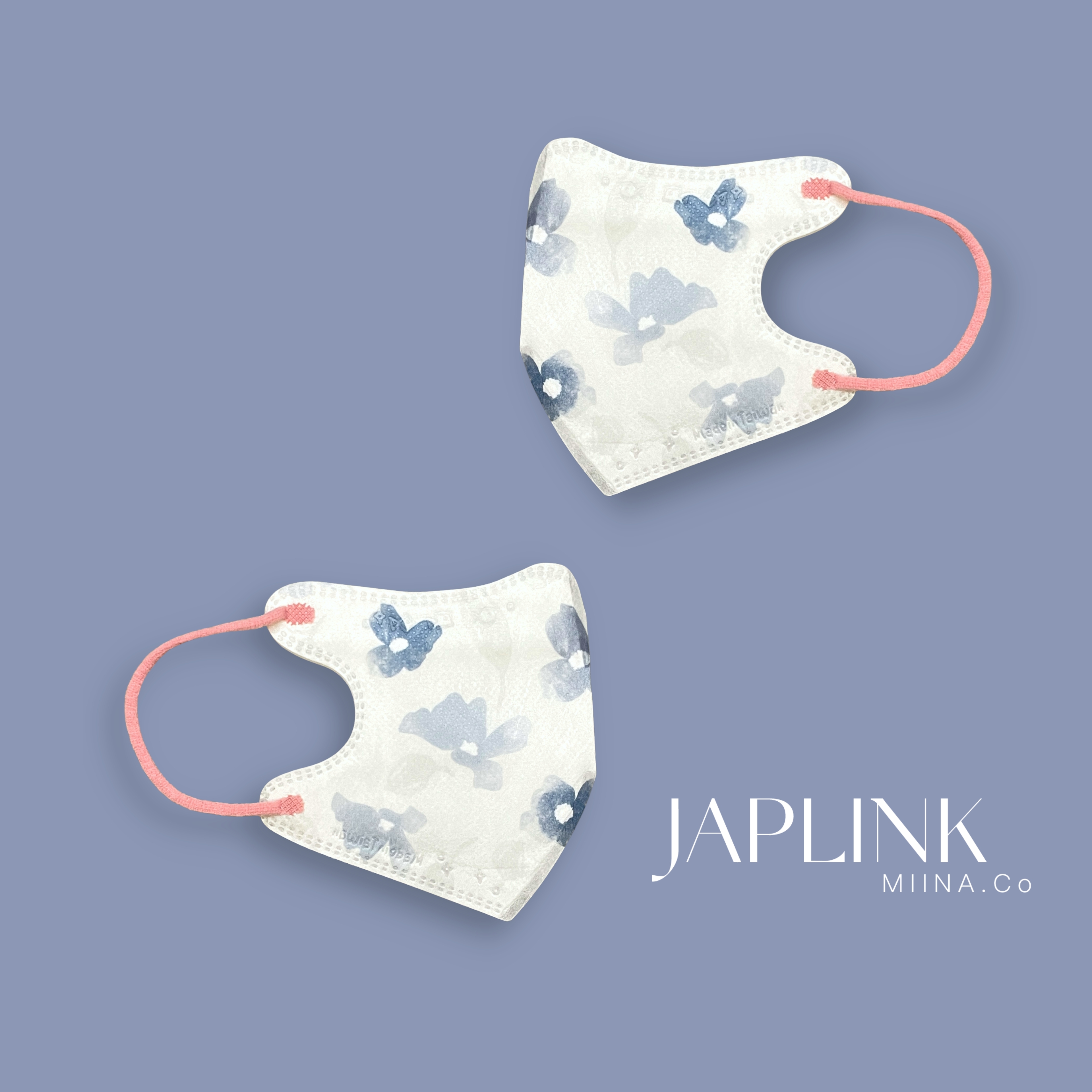 JAPLINK【 VXS 0~3歲 】3D 立體幼童口罩 / 小鷃藍