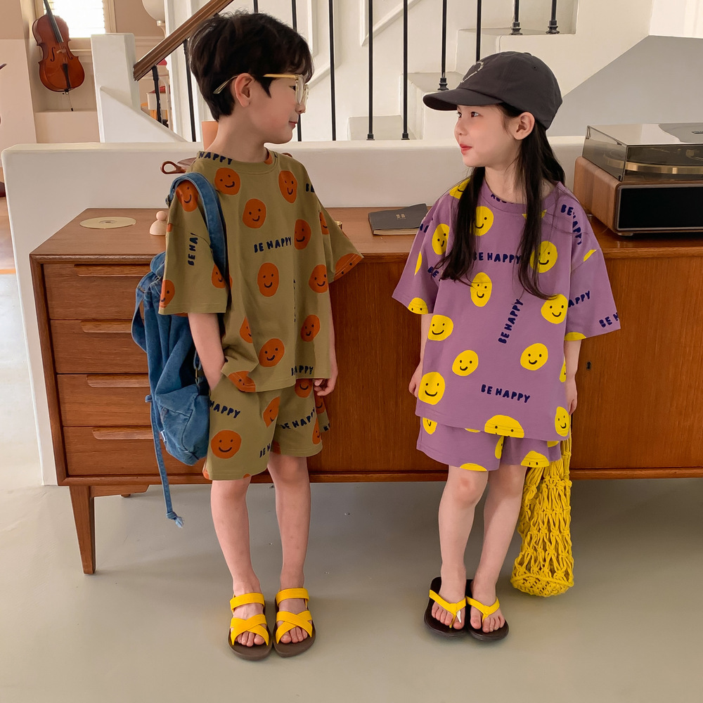 復古be happy笑臉套裝