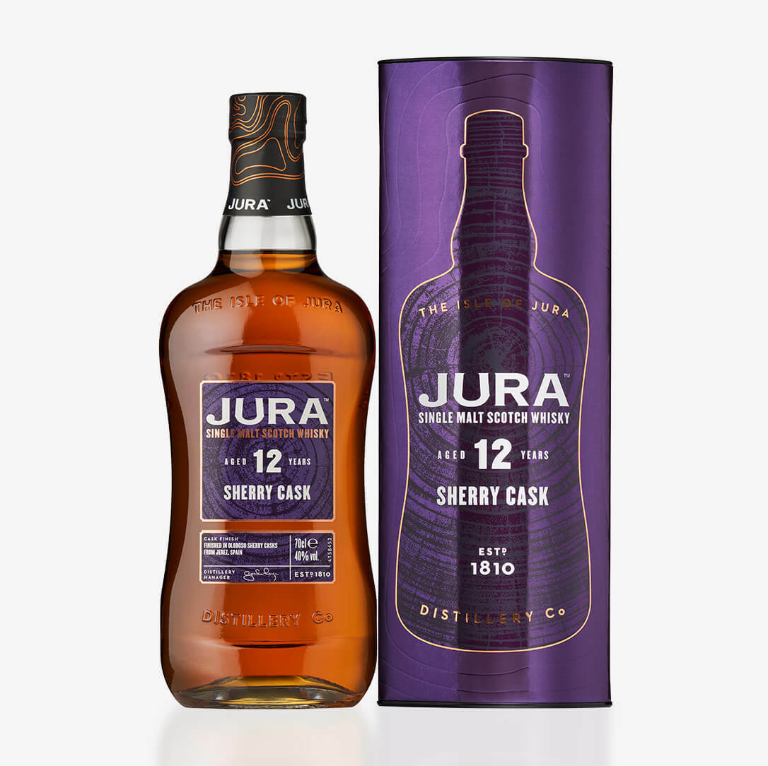 Jura 12年單一麥芽雪莉桶蘇格蘭威士忌 (700ml) [禮盒裝]