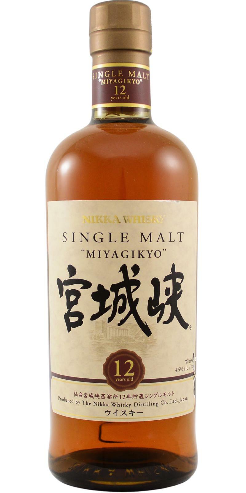 宮城峽 Miyagikyo 12年單一麥芽日本威士忌 (700ml)