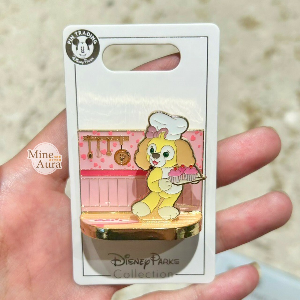 可琦安 餅乾 CookieAnn 立體舞台造型 徽章 PIN -上海迪士尼樂園