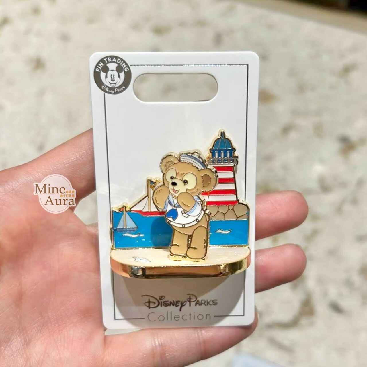 達菲 Duffy 立體舞台造型 徽章 PIN -上海迪士尼樂園