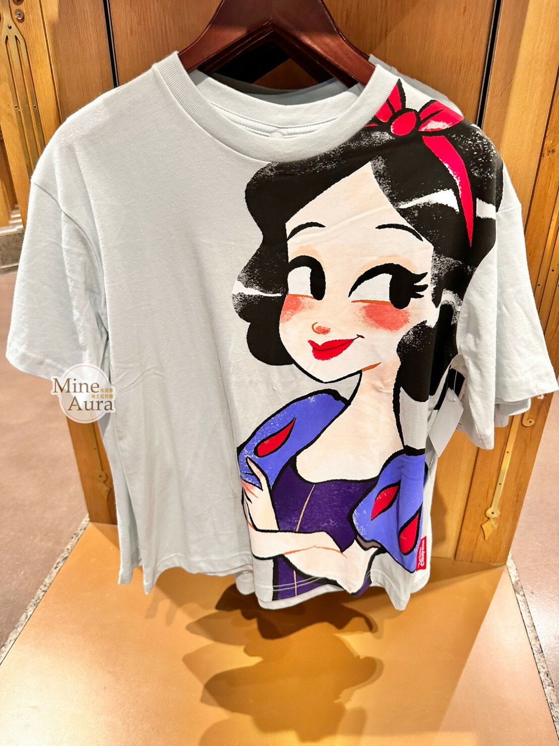 白雪公主 Snow-white 繪畫風 圖案 上衣 短T -上海迪士尼樂園