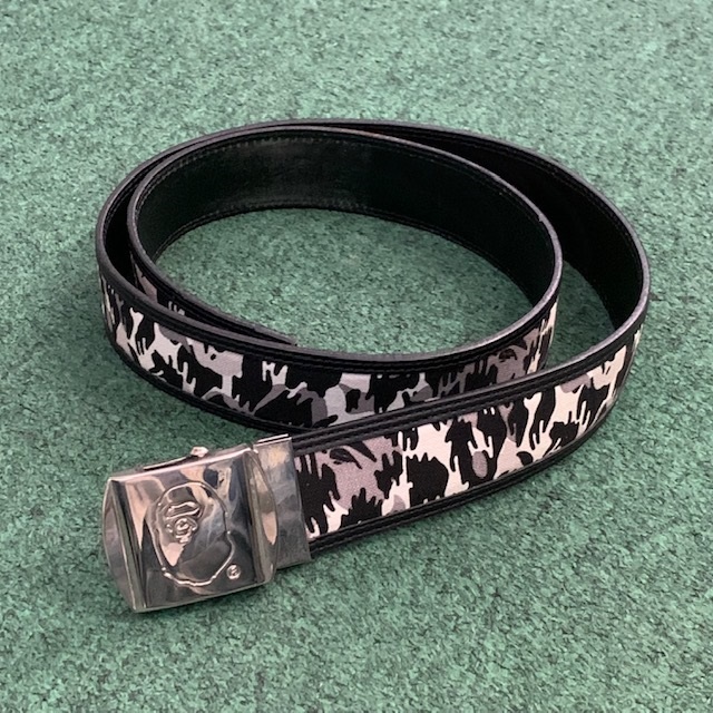 BAPE CAMO LEATHER BELT (( USED A )) 中古美品 - SIZE M IN STOCK NOW (現貨發售中)