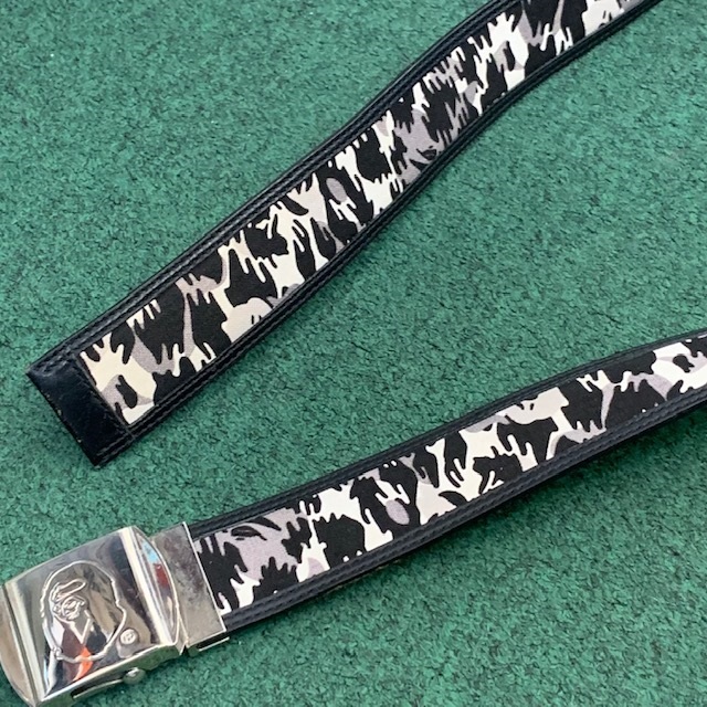 BAPE CAMO LEATHER BELT (( USED A )) 中古美品 - SIZE M IN STOCK NOW (現貨發售中)