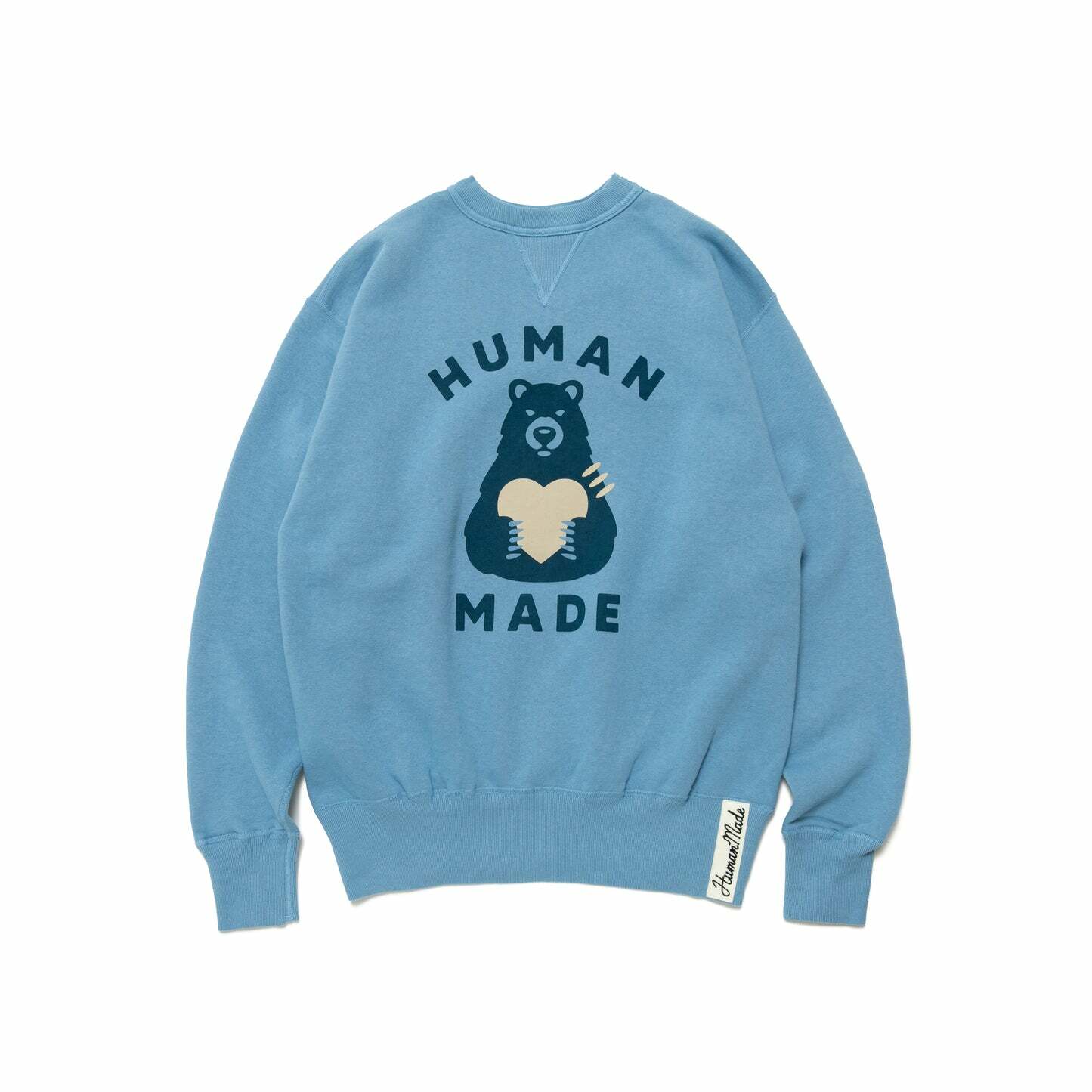 2023SS HUMAN MADE TSURIAMI SWEATSHIRT #3 愛心熊大學T