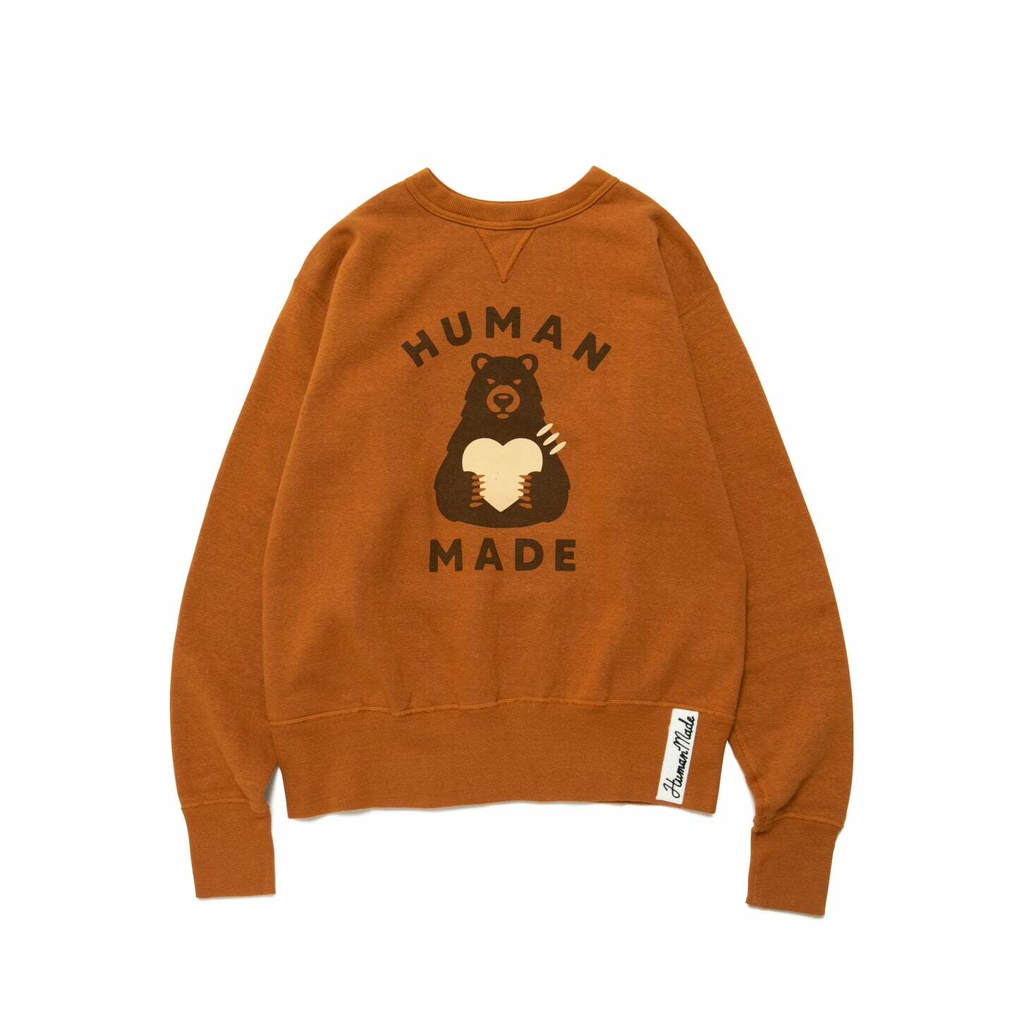 2023SS HUMAN MADE TSURIAMI SWEATSHIRT #3 愛心熊大學T