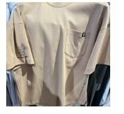 [S] LIFEWORK SMALL DOG POCKET SHORT SLEEVE T-SHIRT,BEIGE, LW235TS41210 (SLW164)