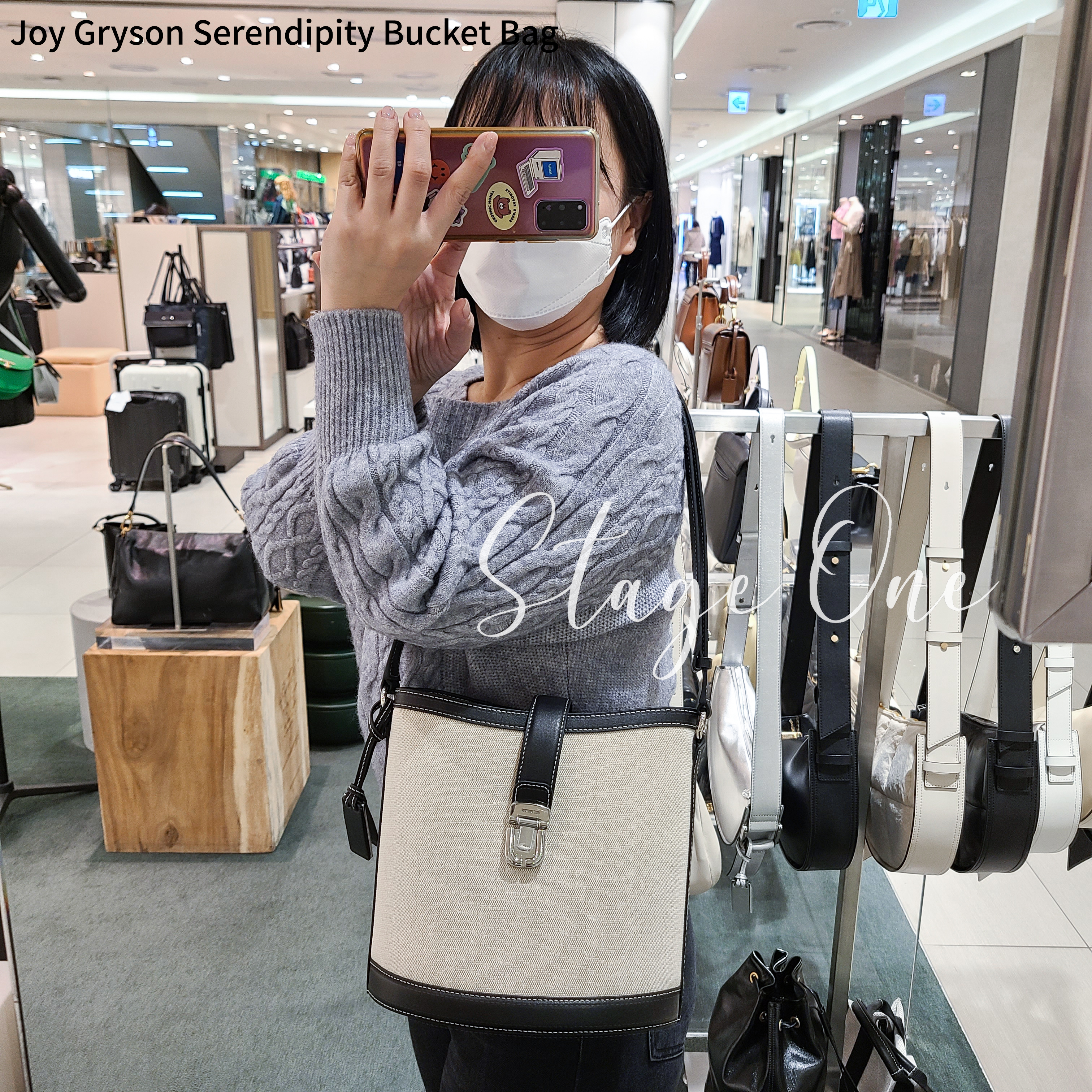 [JOY GRYSON] Serendipity Bucket Bag ☆送料込☆ ☆関税込☆JOY GRYSON☆Serendipity Bucket bag Canvas☆ (JOY