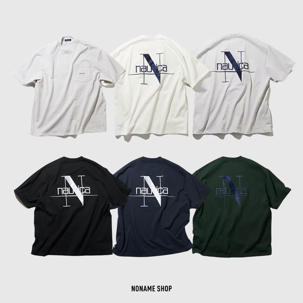 NAUTICA JP Back Embroidery Pocket Tee 厚磅  短T 五色 (男款)