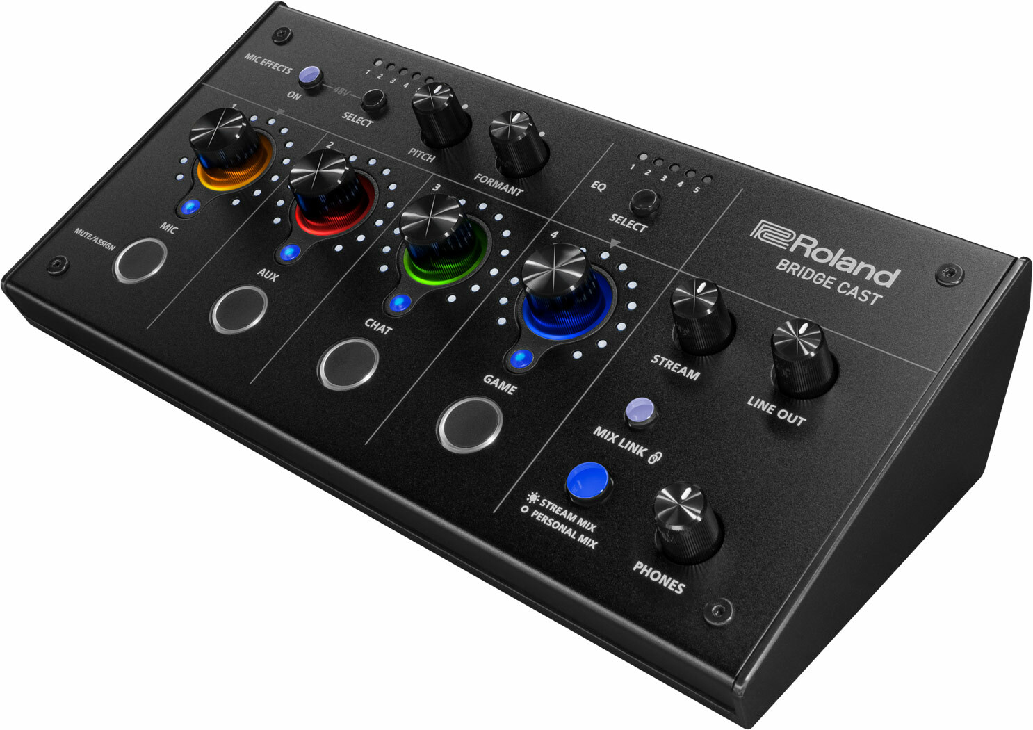 Roland BRIDGE CAST |專業音訊直播介面與混音器Dual Bus Gaming Mixer