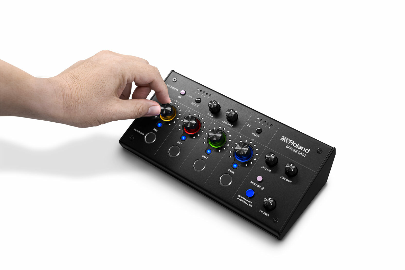 Roland BRIDGE CAST |專業音訊直播介面與混音器Dual Bus Gaming Mixer