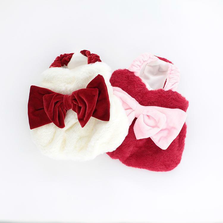 宠物衣服 大蝴蝶结棉裙