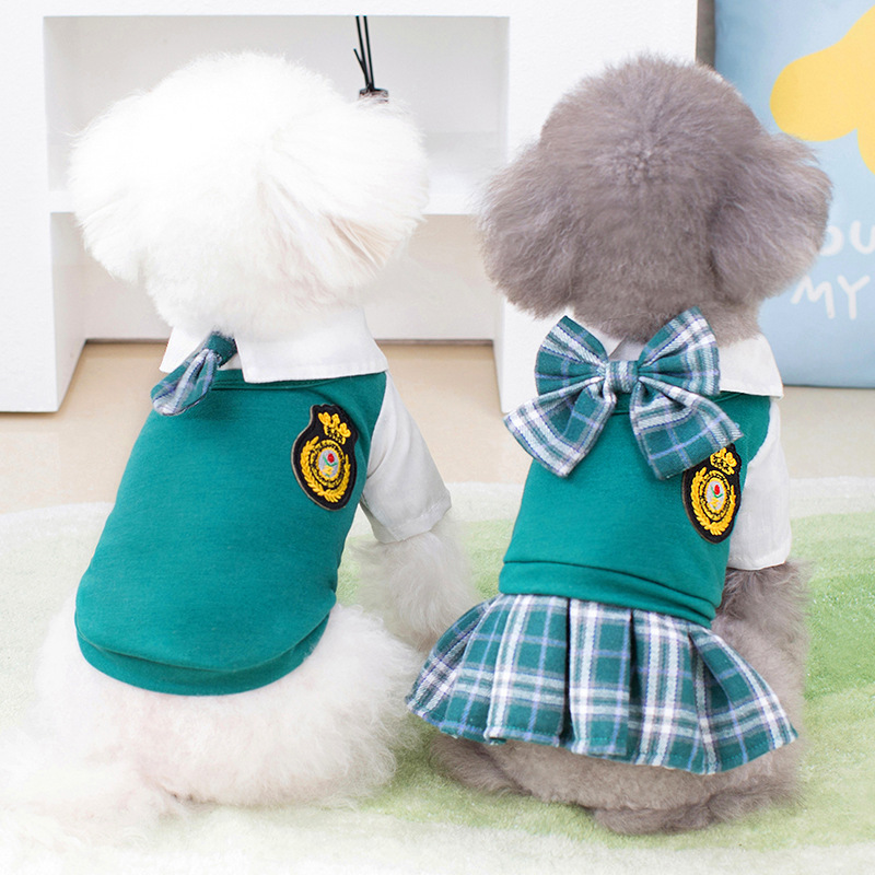 宠物衣服 学院情侣装