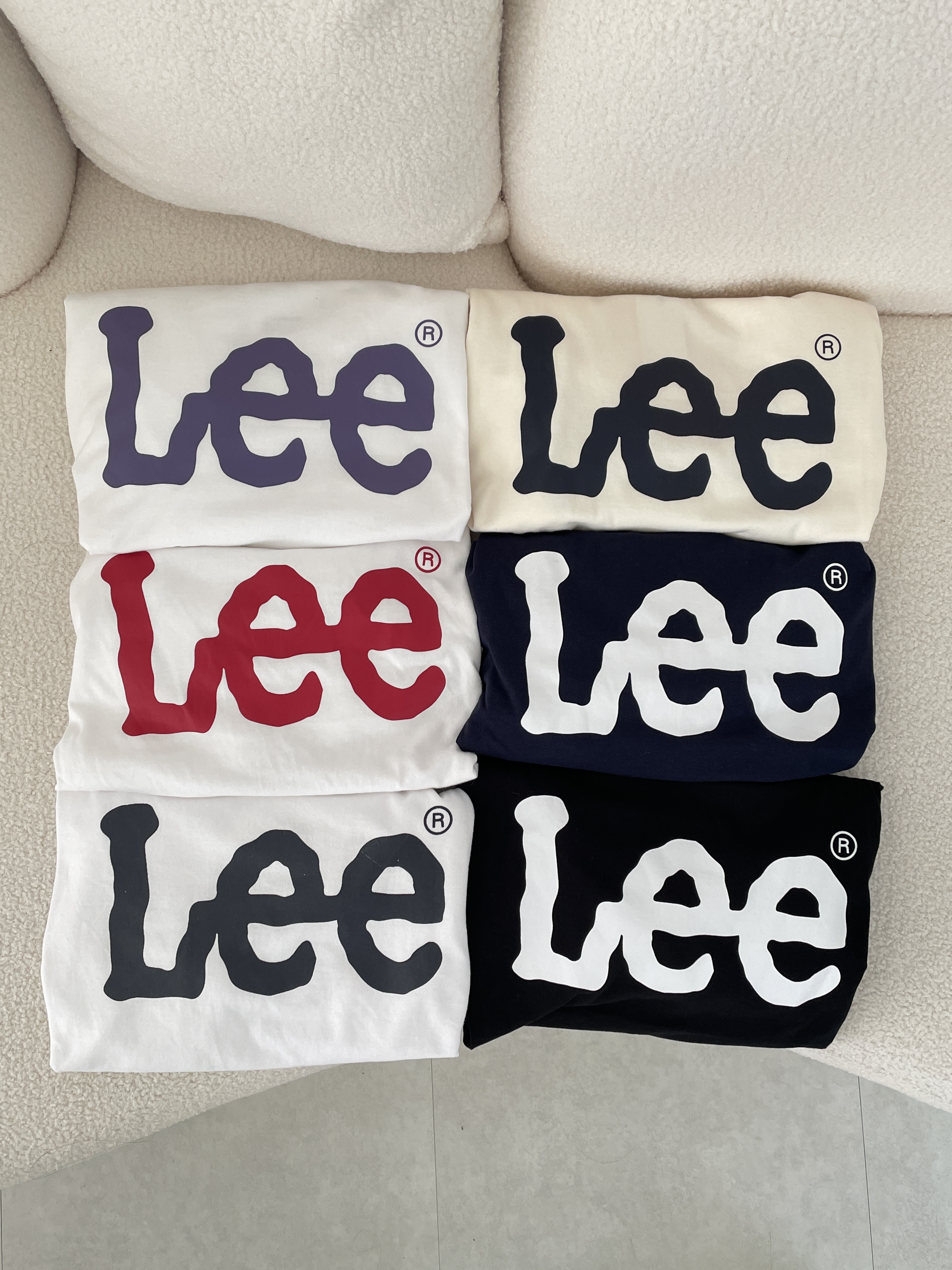 【現貨】韓國代購 Lee 經典大Logo 純棉短袖T恤 多色可選 共10款