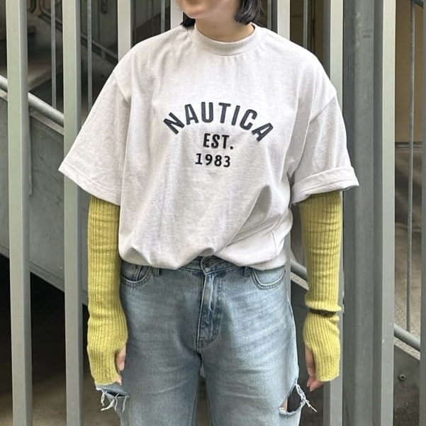 NAUTICA 1983 刺繡 短T 短袖 5色 白 灰白 深藍 黑 酒紅 日本限定 / 現貨