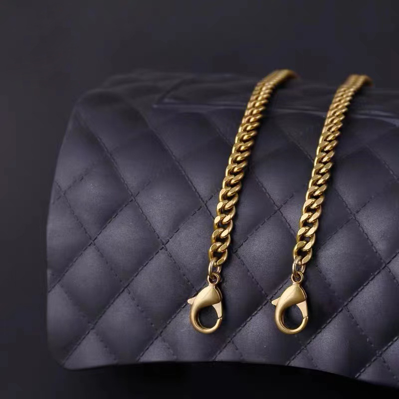 中古包改造鏈條小包包寬復古鍊子斜跨肩帶背包帶