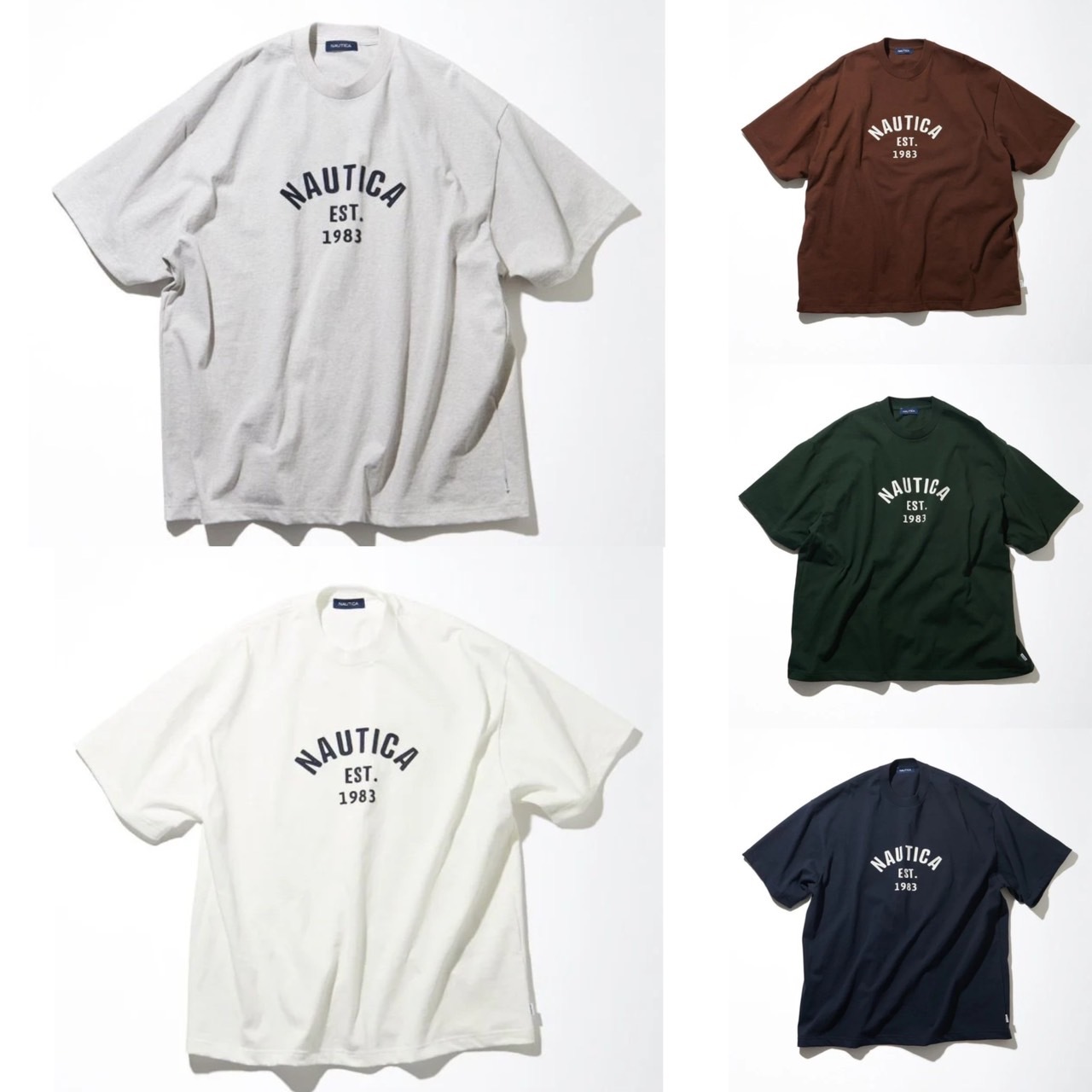 NAUTICA  電繡 小字 短袖 短T