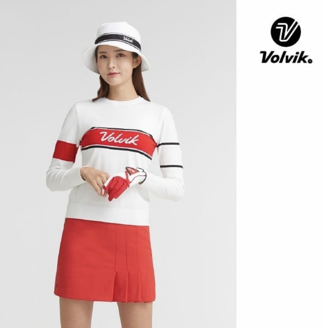 女【現貨】5折起/韓版高爾夫球衣/正韓Volvik品牌/春夏秋款 韓風側開叉彈性百褶裙褲/ 網紅熱銷 ＃#MW112244,MW1122445