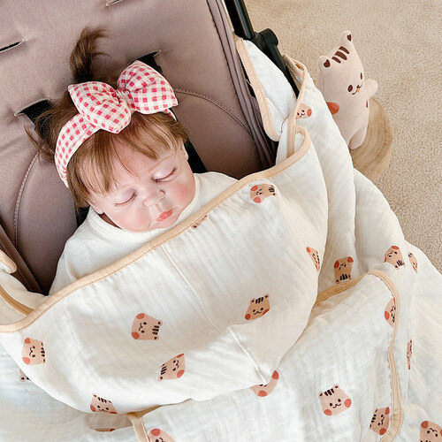 (現貨) DTD 莫代爾棉舒爽 孭帶/BB車2用毯