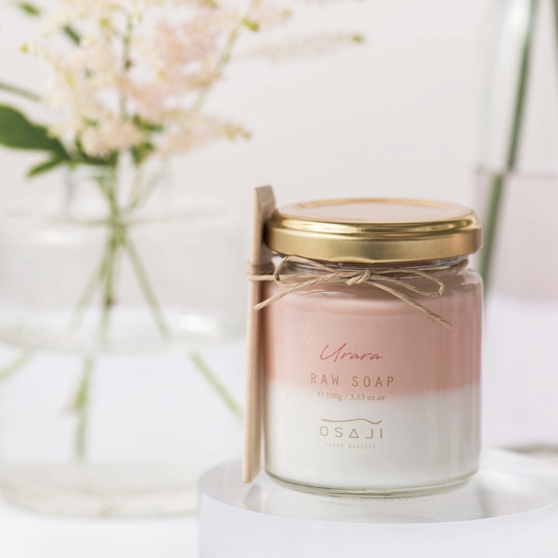 [限定] OSAJI Raw Soap Urara 半熟潔面霜 春日香氣 100g
